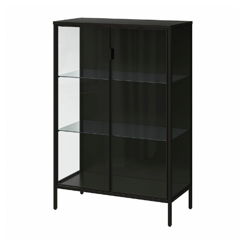 IKEA Rudsta Siyah Camlı Vitrin görseli